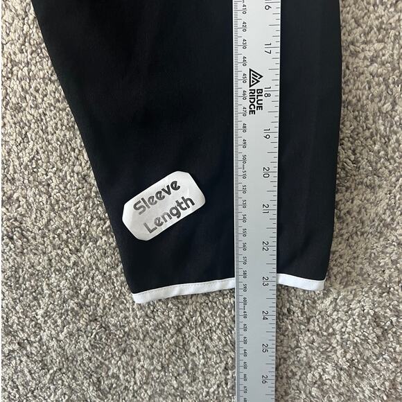 Catherines Womens 1X Minimalist Career Artsy Modest Y2K 90s Colorblock Blouse - Picture 8 of 9